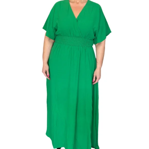 Oddy Dresses | Nwt Oddy Kelly Green Wrap Maxi Dress Woman's Size 1x | Color: Green | Size: 1x | Paintbyposh's Closet Oddy Dresses | Nwt Oddy Kelly Green Wrap Maxi Dress Woman's Size 1x | Color: Green | Size: 1x | Paintbyposh's Closet